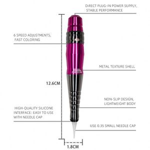 Machine de maquillage permanent de machine de tatouage de sourcils rouges roses de bonne qualité chaude dans le pistolet de tatouage - Product Image 5