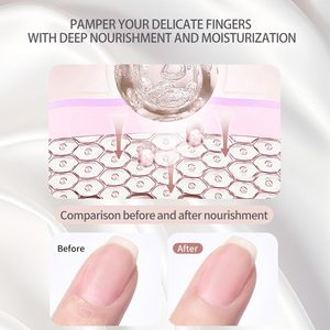 13 flacons d'huile pour cuticules en verre parfumé avec bille roulante, logo personnalisé OEM, kit de soin des ongles, ensemble de manucure et pédicure, vente en gros - Product Image 5