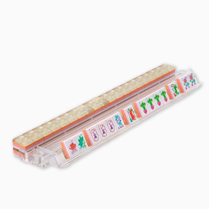 Fichas de Mahjong Perladas para 4 Jugadores, Impresión UV en Acrílico, Diseño Americano Personalizado con Mandalas Florales y Logotipo Personalizado - Product Image 3