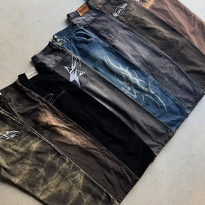 Мужские расклешенные джинсы с принтом - Product Image 1