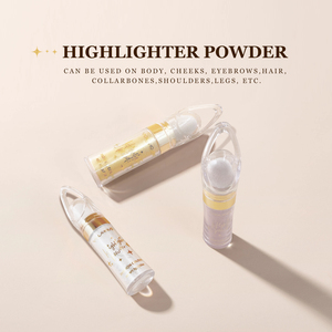 Body Glitter Highlighter Powder Maquillaje por mayor Private Label Custom 6 Color polvo de hadas Maquillaje suelto Highlighter - Product Image 5
