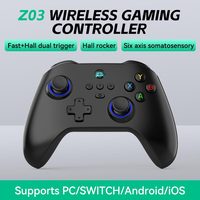 Contrôleur de jeu BT sans fil Z03 Black Myth WuKong pour Nintendo Switch PS3 P4 Android IOS avec manette de jeu Hall Thumb Stick