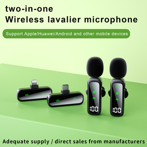 New T20 sạc Professionnel chống tiếng ồn không dây cắm Trung Quốc nhà sản xuất Lavalier Microphone kit báo cáo - Product Image 3