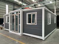 Casa Contenedor Expandible de Doble Ala, Económica, con Espacio Doble, Cabaña Prefabricada para Alquiler y Crecimiento de Negocios Rurales