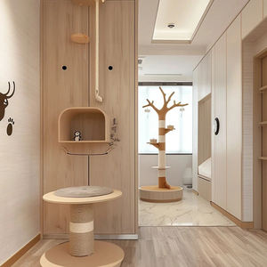 Présentoir pour aliments pour animaux de compagnie en gros Présentoir pour aliments pour animaux de compagnie Hotel Shop Design d'intérieur Présentoir pour aliments pour animaux de compagnie en bois sur mesure - Product Image 5