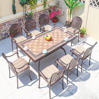 Mesa de azulejos de cerámica de aluminio fundido a presión