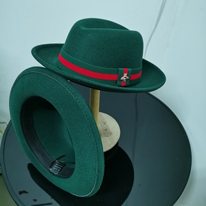 Sombrero Fedora de Fieltro de Lana de Lujo, Premium, Clásico, Talla XXXXL, Ala Ancha, Estilo Pork <span class=keywords><strong>Pie</strong></span>, Panamá, Trilby, Fabricante para Hombres y Mujeres - Product Image 2