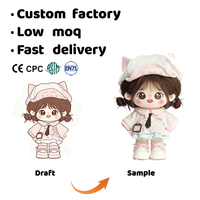 Poupée en peluche en coton personnalisée sur le thème du fandom, figurine de fille mignonne en tenue d'uniforme JK, approvisionnement en gros pour les machines à griffes et les articles de fans