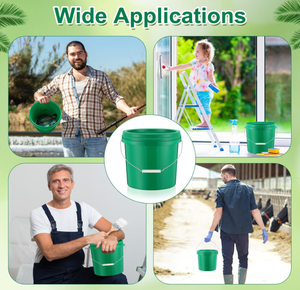 Seaux de rangement en <span class=keywords><strong>plastique</strong></span> épais les plus vendus, disponibles en plusieurs tailles allant de 10 L avec poignées et couvercles, utilisés pour le stockage de liquides et de beurre - Product Image 4