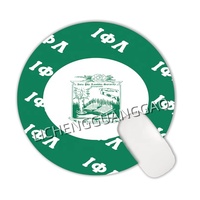 Nouveau tapis de souris rond Iota Phi Lambda Sorority, base en caoutchouc antidérapante, tapis de bureau, surface lisse, tapis de souris pour ordinateur, accessoire pour la maison