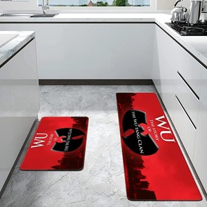 Tapis de sol <span class=keywords><strong>W</strong></span>-<span class=keywords><strong>wu</strong></span> T-<span class=keywords><strong>tang</strong></span> Clans, paillasson d'entrée, tapis de bain antidérapant, tapis de cuisine personnalisé découpé pour l'entrée de la maison - Product Image 2