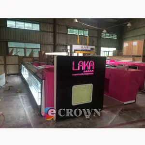 Nail booth manicure Floor counter design cabinet pedicure cabinet Boutique shop counter kiosk