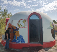 Dôme de tente igloo rond sur la montagne pour hôtel en plein air Dômes de haute qualité en fibre de verre Maison ronde