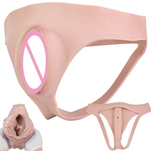 FAAK Culotte string en silicone pour travestis, gaff dissimulant le camel toe, slip sculptant, jouets sexuels insérables, sous-vêtements effet vagin, personnalisable - Product Image 1