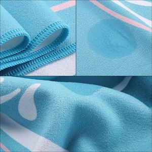 Custom Private Logo Mat Non Portable Anti Slip Printed <b>Microfiber</b> Yoga <b>Towel</b> - Product Image 4