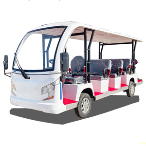 Autobús turístico eléctrico, autobús turístico escénico, 5 filas, 14 asientos, coches de transporte de hotel de fábrica, coche patrulla - Product Image 1