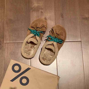 For Birkenstock 2024 Women's Thick-Soled Closed-Toe Half-<b>Slippers</b> New Velvet <b>Slip</b>-<b>On</b> Furry Cotton Shoes for Autumn Winter - Product Image 4