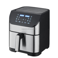 6/8L 1500W friteuse à air intelligente avec fenêtre en verre friteuse à air le plus populaire Visible prix usine bonne qualité fenêtre écran LCD