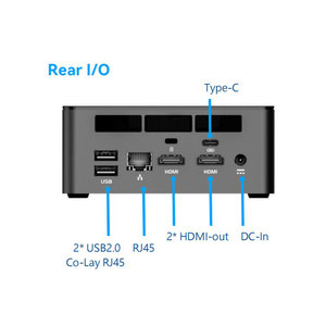 Jwipc NUC ai Mini PC ultra7 16 lõi 32GB DDR5 RAM & 512GB PCIe 4.0 SSD Intel ARC GPU/ai GC/ Boost/sẵn sàng chơi game máy tính - Product Image 5