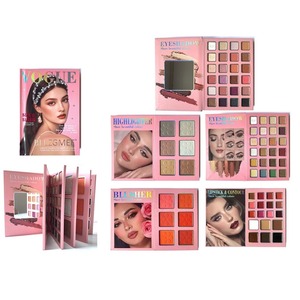 78-Farben-Lidschatten-Palette im Buchstil, 5 Seiten, matt, schimmernd, Highlighter, Rouge, Lippenstift, Kontur, Augenbrauen-Make-up-Set 9067 9061 - Product Image 1