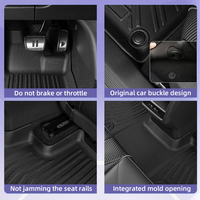 2019-2023 Renault Captur LL Tapis de sol de voiture en caoutchouc tous temps Matériau TPE avec style design Cyberpunk incluant l'accès au coffre