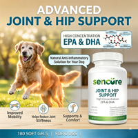 Complément alimentaire éco-responsable sans céréales pour la santé canine : soutien urinaire, probiotiques, antioxydants, huile de poisson oméga 3 en gélules pour le soin des animaux de compagnie