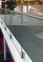 2026 Garde-corps en verre moderne pour extérieur, balustrades d'escalier, support de poteau, support de garde-corps, main courante, garde-corps de balcon en verre en acier inoxydable