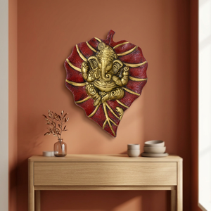 Decoración de Pared Estilo Bohemio Tradicional, Placa Metálica con Diseño de Ganesh, Abstracta y Vertical, para Hogar, Oficina, Manualidades, Decoración para Diwali - Product Image 6