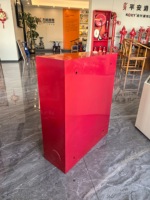 800*800*250mm matériau en acier résistant au feu tuyau d'incendie boîte à enrouleur armoire équipement de lutte contre l'incendie avec porte rotative à 180 degrés