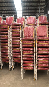 Chaises de banquet empilables en métal rembourrées pour restaurants en plein air et lieux de cérémonies de mariage aux États-Unis - Product Image 4