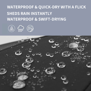 Automatic <strong>Umbrella</strong> Ring Buckle Windproof 3Fold Travel <strong>Umbrella</strong> Black Coating Glass Fiber Ribs Polyester UV Protection Portable - Product Image 3