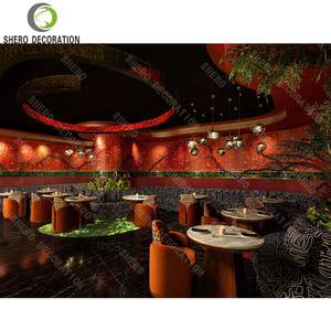 Diseños de Cafetería 3D de Lujo, Muebles de Madera Populares para Cafetería, Muebles de Exhibición Personalizados para Tienda de Bar, Muebles de Servicio para Cafetería - Product Image 2