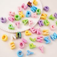Perles en acrylique en forme de coquille arc-en-ciel à grand trou, kit de perles lâches pour la fabrication de bracelets et de colliers DIY