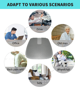 Cojín de sofá de silla de coche de refrigeración de Gel ortopédico multiusos, cojines de asiento lavables con diseño de panal para aliviar el dolor - Product Image 4