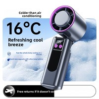 Ventilatore Portatile da Tavolo Silenzioso e Super Potente con Ricarica USB, in Materiale ABS, Modello Personale per Esterni