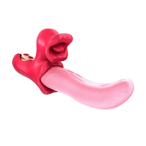 Neuestes Design 3-in-1 Zungen-Stoß-Vibratoren Dildo Sexspielzeug Luststeigernde Werkzeuge Vibrator Erotikspielzeug für Frauen Paarspiele - Product Image 3