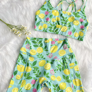 ชุดเล่นโยคะสำหรับผู้หญิงกางเกงเลกกิ้งเอวสูงกางเกงออกกำลังแห้งเร็วชุดเล่นฟิตเนส - Product Image 2