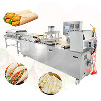 Ligne de production automatique de machines à pain arabe, machines industrielles pour la fabrication de tortillas, roti, chapati, shawarma, pain libanais