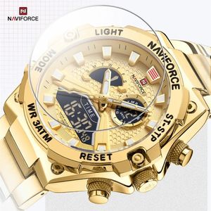 Reloj Deportivo Digital para Hombre 9224, con Alarma, Manecillas Luminosas, Calendario, Semana Automática, Resistente al Agua 3ATM, Acero Inoxidable, HAIOU - Product Image 2