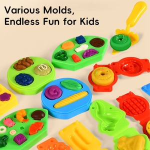 Ensemble de moules à burger en pâte à modeler pour enfants certifiés ASTM CPC, tendance, pour jeu créatif DIY en classe, cadeau - Product Image 2