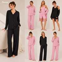 Fabricant de vêtements de nuit OEM – Ensemble de détente pour femme en coton écologique, pyjamas en bambou, robes d'été, chemises de nuit et vêtements de détente