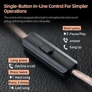 Casque filaire <span class=keywords><strong>KZ</strong></span> EDX PRO X, hybride, HiFi, basses profondes, son clair, écouteurs antibruit avec câble détachable - Product Image 6