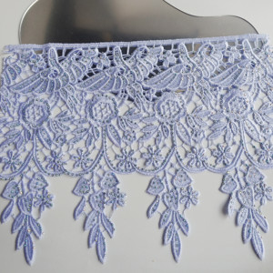 Fabricante, venta al por mayor, gran oferta, tela de poliéster 100%, tela de encaje bordado con patrón de flores y pájaros - Product Image 1