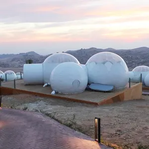 Tenda di campeggio trasparente gonfiabile della bolla della cupola di campeggio del Tunnel trasparente locativo di cristallo da vendere