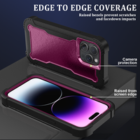 Vente en gros Heavy Duty Armor Robot Defender Case pour iPhone 15 Series 360 ° Full-Body Protection Case