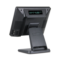 Terminal de point de vente tactile de 15 pouces en aluminium moulé sous pression pour système POS, machine de caisse enregistreuse de paiement en gros à vendre