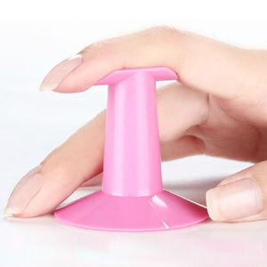Soporte de soporte para dedos de Arte de uñas Rosa Blanco herramientas de uñas soporte de reposapiés de silicona - Product Image 5