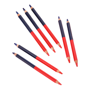 تخفيضات هائلة أحمر وأزرق برأس مزدوج سميك للغاية خط رسم سداسي عمل يدوي قلم رصاص قلم رصاص قلم نجار شعار مخصص - Product Image 4