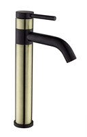 Robinet de lavabo moderne à poignée unique et à trou unique, à montage sur comptoir, avec cartouche céramique - Robinet de salle de bain en acier inoxydable SUS304