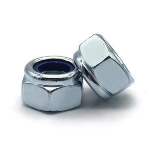 Trung Quốc Nhà sản xuất din985 din982 mạ kẽm M5 M6 M8 M10 M12 <span class=keywords><strong>nylock</strong></span> Nut Nylon chèn khóa các loại hạt - Product Image 1